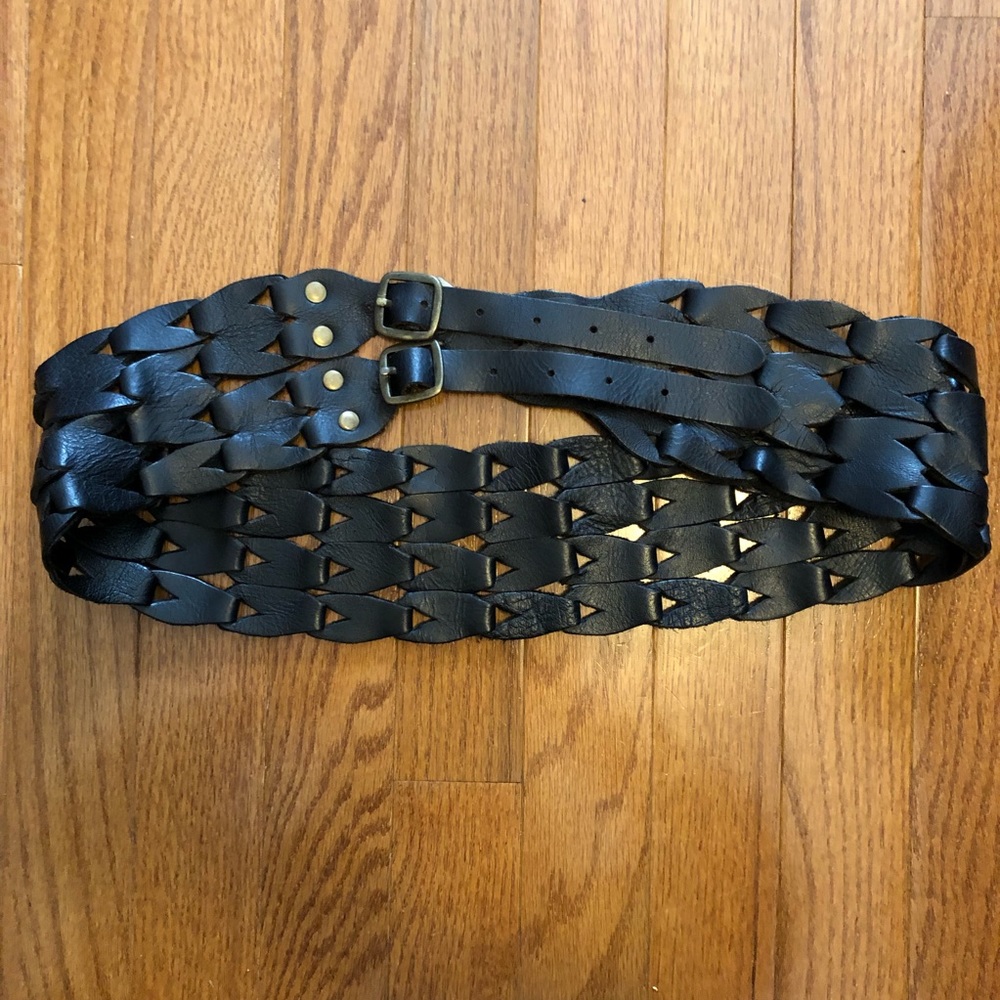 Woven Leather Belt